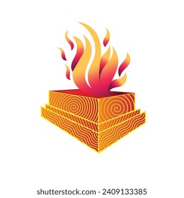 fire logo design for hindu wedding invitation card