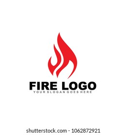 fire logo design icon