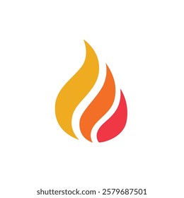 fire logo design icon, and fire flame design element