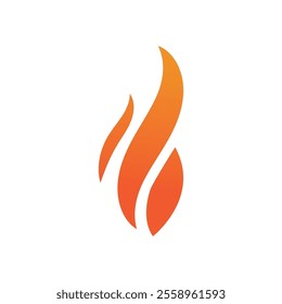 Fire logo design illustration and fire symbol