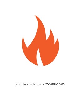 Fire logo design illustration and fire symbol