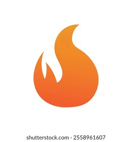 Fire logo design illustration and fire symbol
