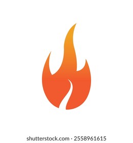 Fire logo design illustration and fire symbol