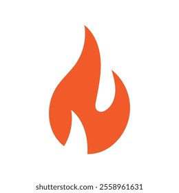 Fire logo design illustration and fire symbol