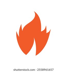 Fire logo design illustration and fire symbol