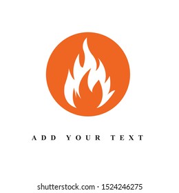 Fire logo design & illustration vector art 