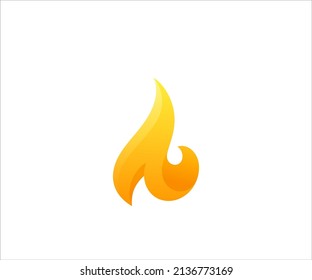 Design-Vektorgrafik des Feuerlogos 