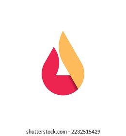 Fire logo design illustration vector template