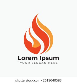 Fire Logo design luxury vector template