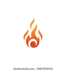 fire logo design with modern concept 