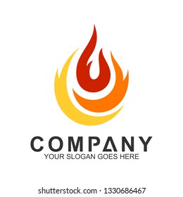 Oil Gas Logo Design Inspiration Vector Stock Vector (Royalty Free ...