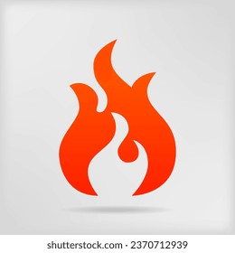 Plantilla de diseño del logotipo de incendios. Plantilla de diseño de ilustración vectorial del logotipo de llama. Icono de la llama de fuego
