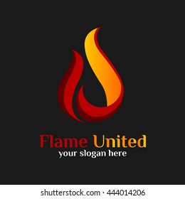 Fire logo design template. Graphic design easy editable for Your design