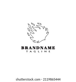 icono de diseño de logotipo de incendio ilustración vectorial moderna