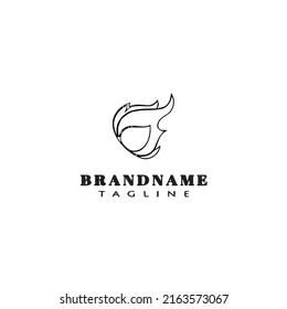 fire logo design template icon modern vector illustration