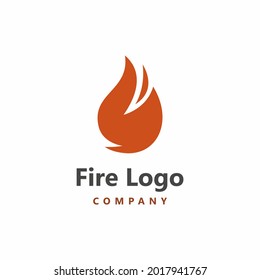 Fire logo design template, modern and professional look