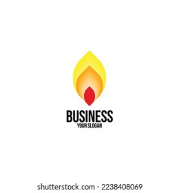 Fire logo design template symbol