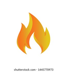 fire logo design template vector