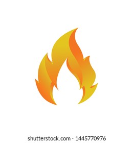 fire logo design template vector