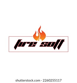 Design-Vektorgrafik von Feuerlogos, Bonfire Silhouette Logotype-Symbol