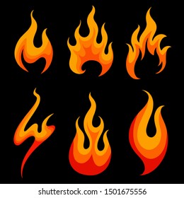 fire logo design. vector format