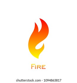 Fire logo design, fire vector graphic design, flame logo.