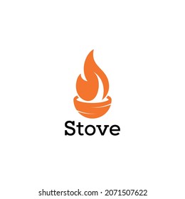 Fire logo design vector graphic