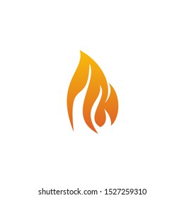 Fire logo design vector template