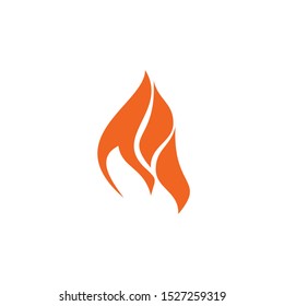Fire logo design vector template