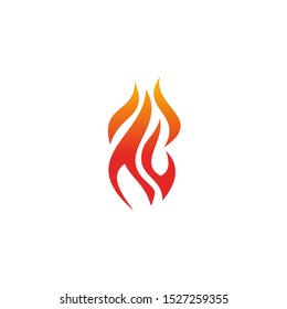 Fire logo design vector template