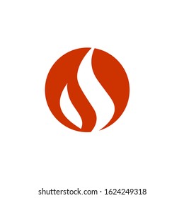 fire logo design vector template