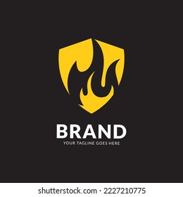 Fire Logo design vector Template drop silhouette. Creative Droplet Burning Elegant Bonfire Logotype Fire Logo icon concept.
