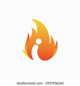 
fire logo flame icon design