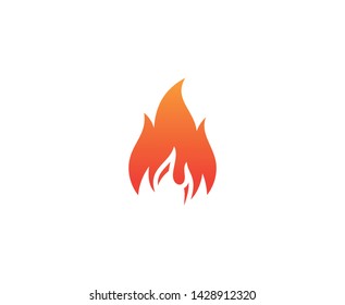 Fire Symbol Vector Icon Illustration Stock Vector (Royalty Free) 1496300810