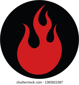 Fire logo for flat vector design