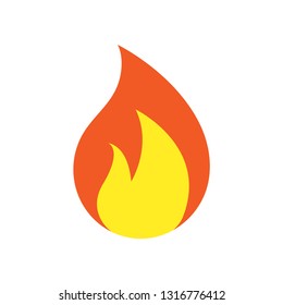 fire logo icon design template vector