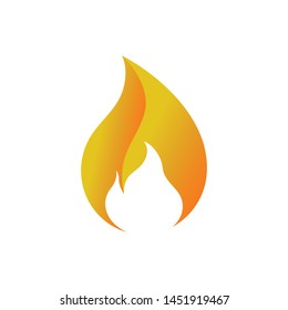 fire logo icon design template vector