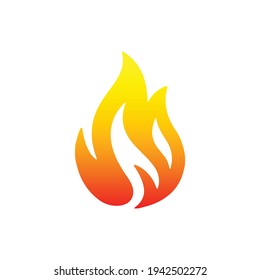 vector de diseño de icono de logotipo de incendio