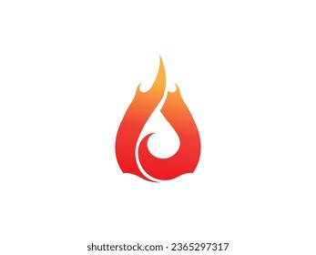 fire logo icon design template elements. Fire flame vector icons