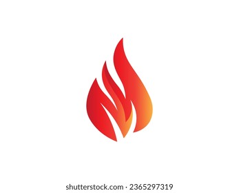 fire logo icon design template elements. Fire flame vector icons