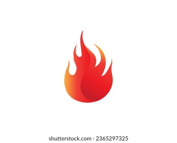 fire logo icon design template elements. Fire flame vector icons