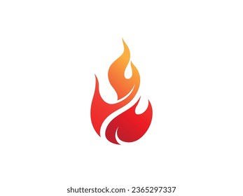 elementos de plantilla de diseño de iconos de logotipo de incendio. Iconos vectores de llama de fuego