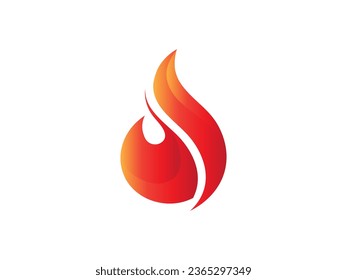 fire logo icon design template elements. Fire flame vector icons
