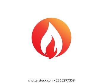 fire logo icon design template elements. Fire flame vector icons