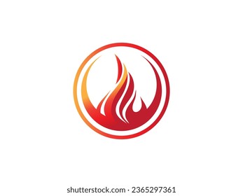 elementos de plantilla de diseño de iconos de logotipo de incendio. Iconos vectores de llama de fuego