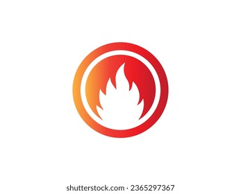 elementos de plantilla de diseño de iconos de logotipo de incendio. Iconos vectores de llama de fuego