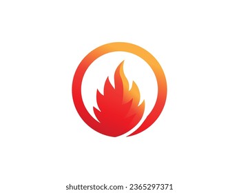 elementos de plantilla de diseño de iconos de logotipo de incendio. Iconos vectores de llama de fuego