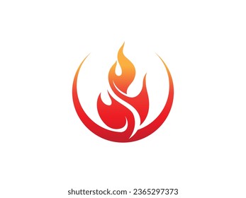 elementos de plantilla de diseño de iconos de logotipo de incendio. Iconos vectores de llama de fuego