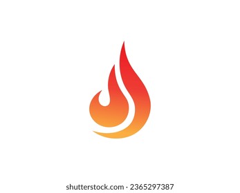 fire logo icon design template elements. Fire flame vector icons