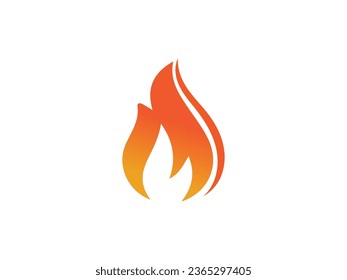 fire logo icon design template elements. Fire flame vector icons